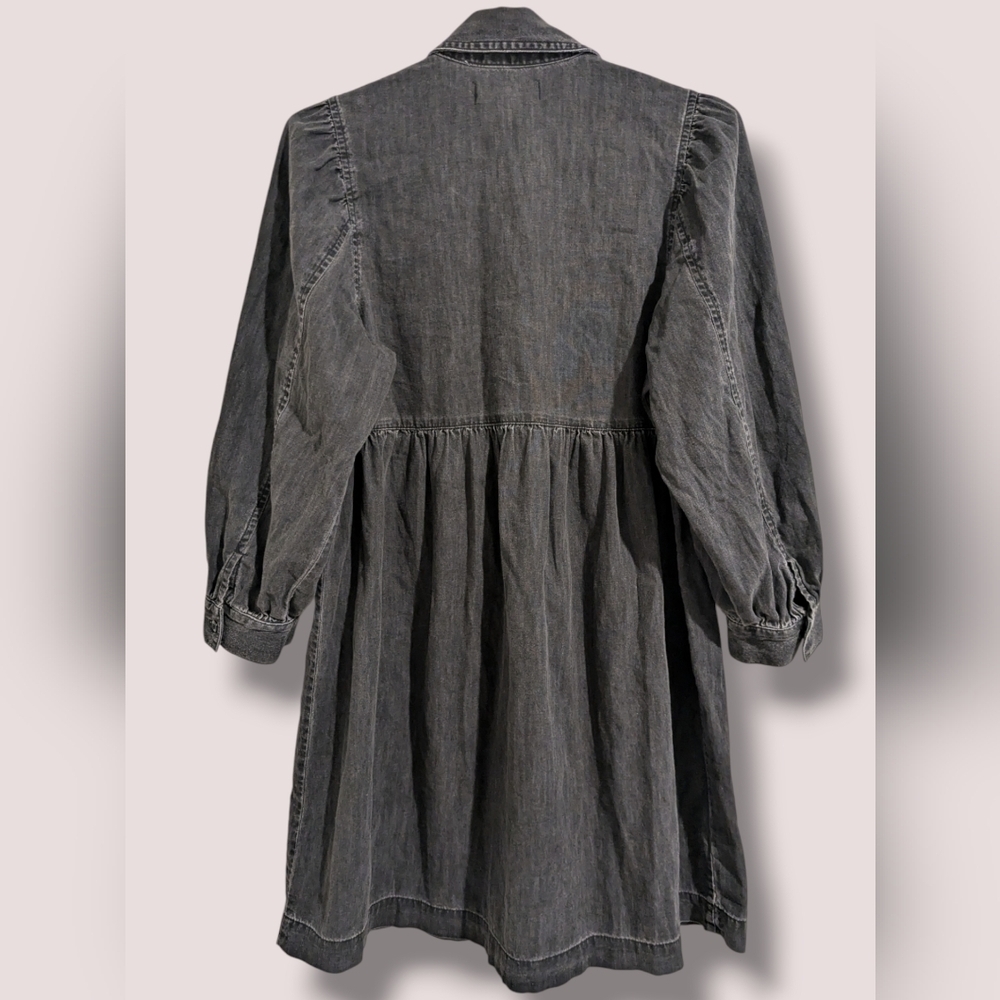 Madewell Black Denim Midi Dress - Picture 3 of 10